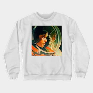 We Are Floating In Space - 65 - Sci-Fi Inspired Retro Artwork Crewneck Sweatshirt